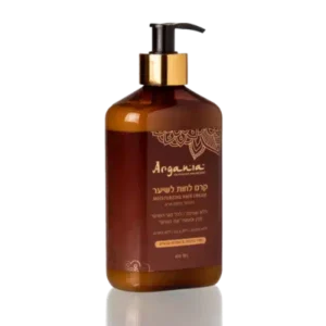 ARGANIA קרם לחות לשיער המועשר בשמן קיק ללא מלחים 400 מ”ל