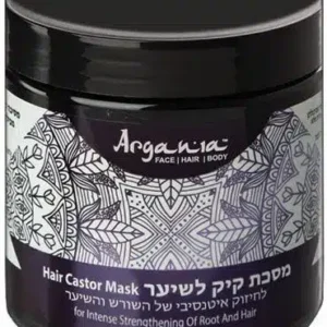 ARGANIA מסיכה לשיער קיק לחיזוק השורש והשיערה 500 מ”ל