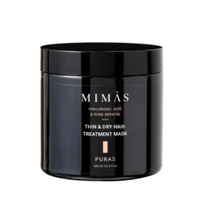 מימאס מסכה לשיער דק ויבש מסדרת ‘פיוראס’ מועשרת בחומצה היאלורונית וקרטין טהור 500 מ”ל