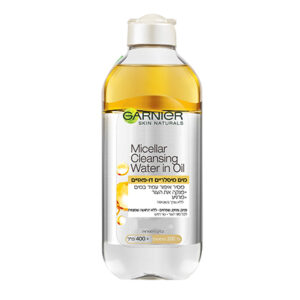 גרנייה מים מיסלריים דו פאזיים לכל סוגי העור 400 מל Micellar Cleansing Water In Oil- Two-phase micellar water