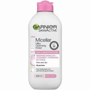 גרנייה חלב מיסלר לניקוי והסרת איפור לעור יבש 400 מל GARNIER Skin Naturals Micellar Cleansing Milky Water