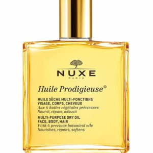 נוקס פאריז שמן רב שימושי עשיר ומזין המתאים לעור פנים, הגוף ושיער 100 מ"ל Nuxe Huile Prodigieuse Multi Purpose Dry Oil Face Body