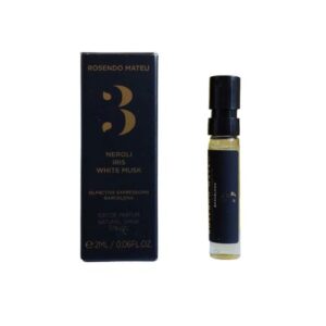 דוגמיות - מס' 3 נרולי איריס ווייט מאסק אדפ יוניסקס 2 מ"ל - רוסנדו מטאו Samples - Rosendo Mateu - No 3 Neroli Iris White Musk EDP Unisex 2ML