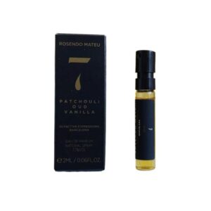 דוגמיות - מס' 7 פצ'ולי אוד ונילה אדפ יוניסקס 2 מ"ל - רוסנדו מטאו Samples - Rosendo Mateu - No 7 Patchouli Oud Vanilla EDP Unisex 2ML