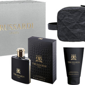 טרוסרדי אומו סט אדט 100מ״ל + ג׳ל רחצה 100מ״ל + תיק רחצה TRUSSARDI UOMO EDT 100ML + SHOWER GEL 100ML