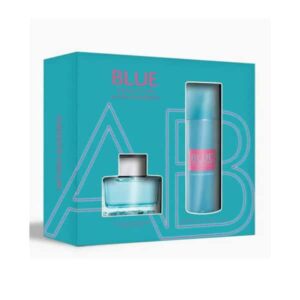 אנטוניו בנדרס בלו סדקשן מארז בושם לאישה אדט 80מ”ל +דאו ספריי 150מ”ל ANTONIO BANDERAS BLU SEDUCTION SET