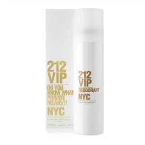 קרולינה הררה 212 וי איי פי דאודרנט ספריי לאישה 150 מל CAROLINA HERRERA 212 VIP DEO SPRAY FOR WOMEN 150ML