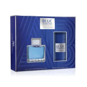 בושם לגבר אנטוניו בנדרס בושם אדט 100מל+ דאו ספריי 150מל Antonio Banderas Blue Seduction - Eau de Toilette 100 ml + 150 ml Deodorant