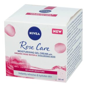 ניואה רוז קר קרם לחות במרקם ג'ל לכל סוגי העור 50מ"ל Nivea Rose Care Gel Cream 50ml