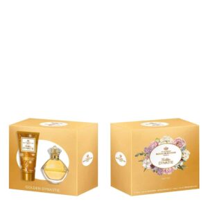 סט לאשה מרינה דה בורבון גולדן דיינסטי מארז בושם לאישה אדפ 100מ"ל + תחליב גוף 100 מ"ל MARINA DE BOURBON GOLDEN DYNASTIE SET EDP 100 ML