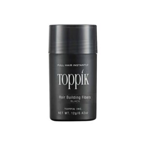 טופיק אבקה למילוי השיער צבע שחור 12גרם Toppik Hair Building Black Fibers 12G