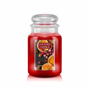 קאנטרי קנדל נר ריחני קרנברי אורנג' 680גרם COUNTRY CANDLE CRANBERRY ORANGE 680G