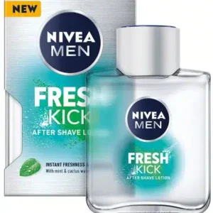 ניואה מן אפטר שייב פרש קיק לאחר גילוח אנטי בקטריאלי 100מ”ל Nivea Men FRESH KICK After Shave LOTION 100ml