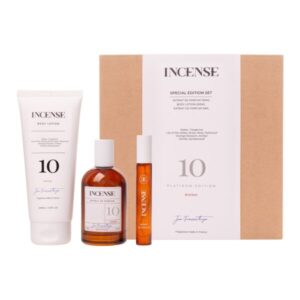 אינסנס מארז מס 10 אקסטרט דה פרפים 100מ״ל + קרם גוף 200מ״ל + בושם 10מ״ל INCENSE NO 10 SET EXTRAIT DE PARFUM 100ML