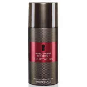 אנטוניו בנדרס דה סיקרט טמפטיישן דאודורנט ספריי לגבר 150מ״ל ANTONIO BANDERAS THE SECRET TEMPTATION FOR MEN DEO SPRAY 150 ml‏