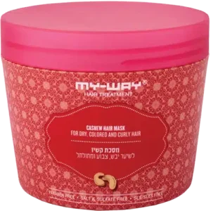 מיי וואי מסכה לשיער קשיו לשיער מתולתל וצבוע 500מ”ל My Way MASK CASHEW 500ML