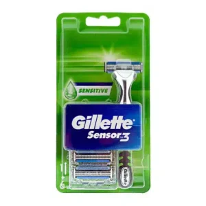 גילט סנסור מכשיר + 6 סכינים GILLETE SENSOR 3